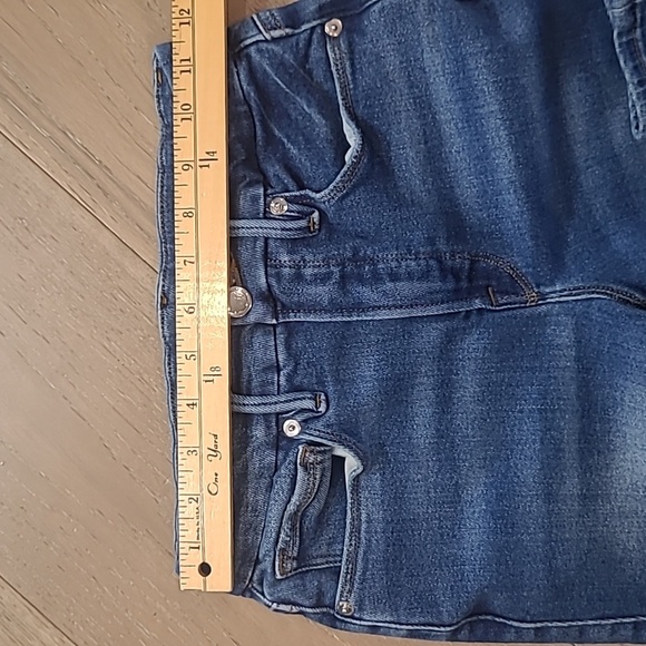 Good American Jeans Women's sz 4/27 Good Leg Crop Mid Rise Indigo Denim Jeans - Picture 10 of 14